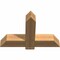 Ekena Millwork Eugene Smooth Timber Gable Bracket, Western Red Cedar, 36"W x 24"H x 5 1/2"D x 5 1/2"F, 16/12 Pitch GBW036X24X0606EUG00SWR - alternate 4